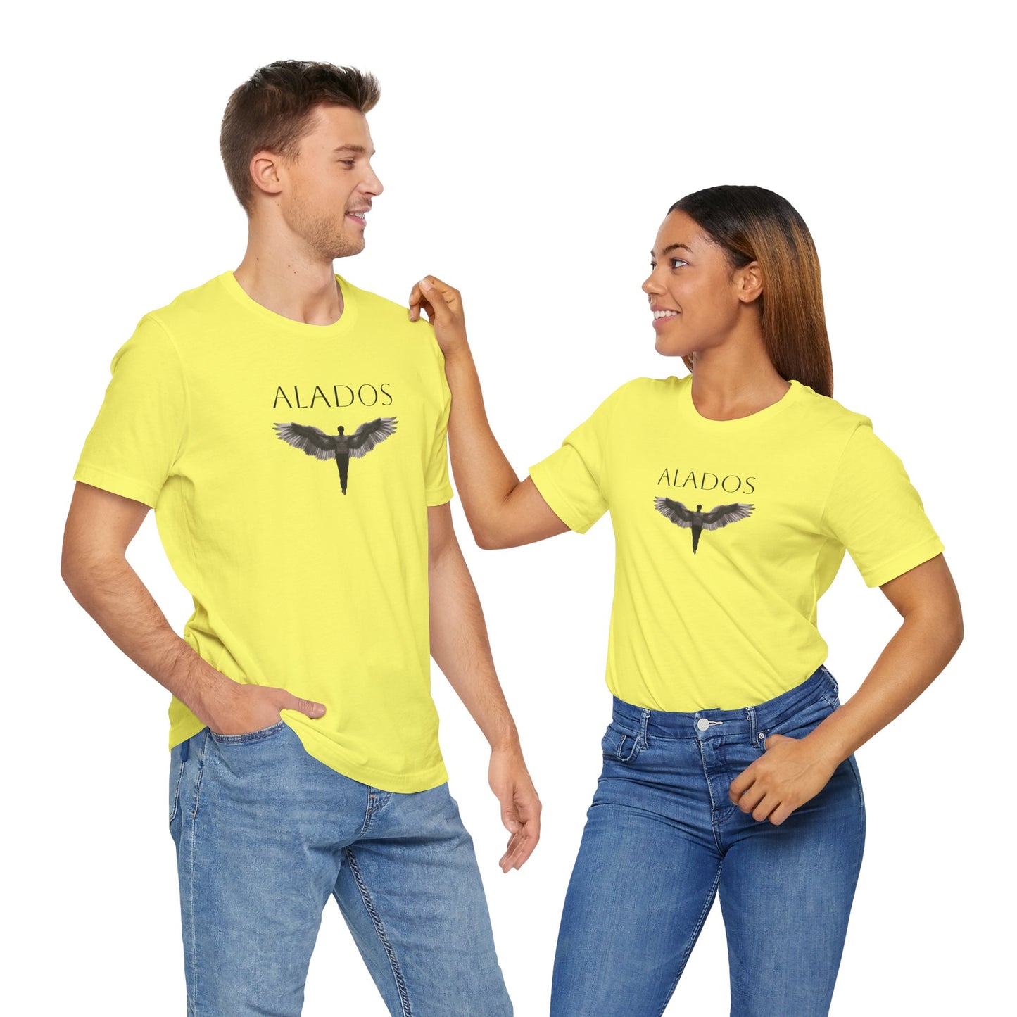 ALADOS.Unisex Angel Wings Graphic Tee, Spiritual Shirt, Gift for Nature Lovers, Casual Wear, Thoughtful Present for Birthdays and Holidays.